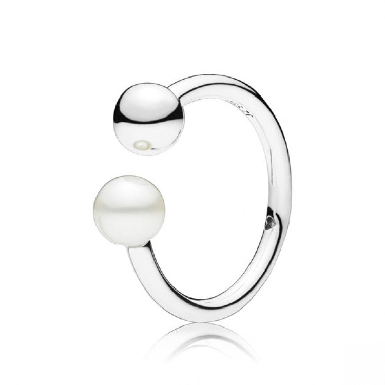 Contemporary Pearl, Cultured Freshwater Pearl Ring