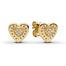 Signature Heart Stud Earring In Shine