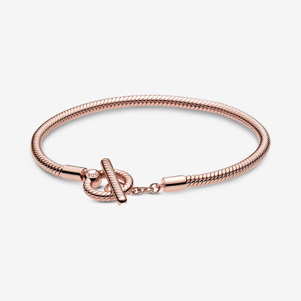 Moments T-Bar Snake Chain Rose