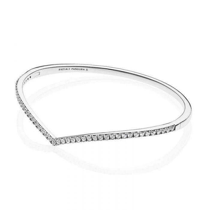 Sparkling Wishbone Bangle