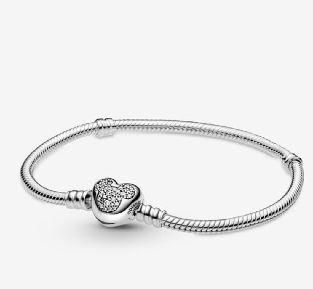 Moments Mickey Mouse Heart Clasp Bracelet