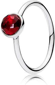 July Droplet Ruby Ring