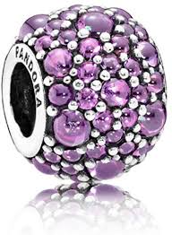 Shimmering Droplets Purple Bead