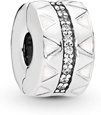 Sparkling Jagged Lines Charm