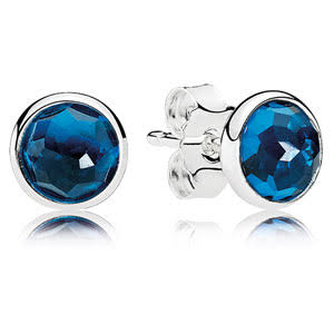 December Droplets Stud London Blue Earrings