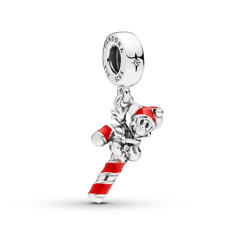 Disney Mickey Candy Cane Dangle