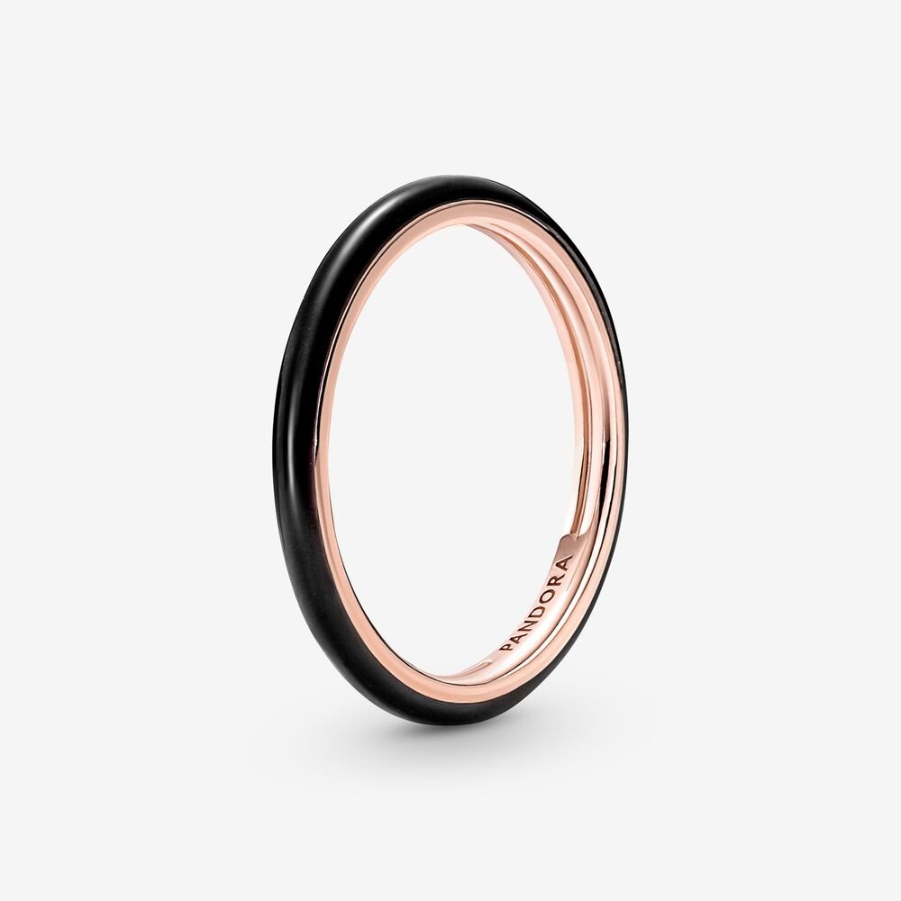 Black Enamel Ring | ME