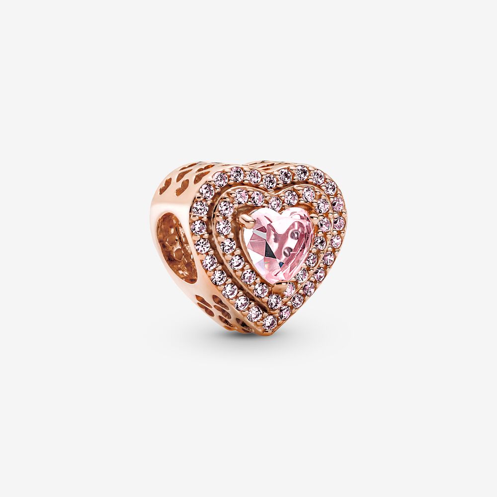 Sparkling Levelled Heart Charm