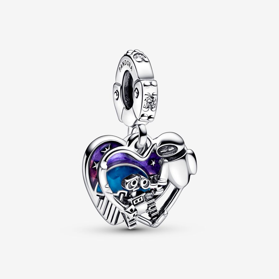 Disney Pixar Wall-E & Eve Glow-in-the-dark Dangle Charm