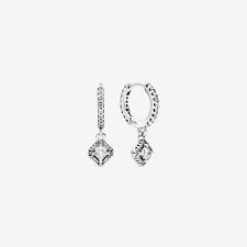 Square Sparkle Dangle Earring