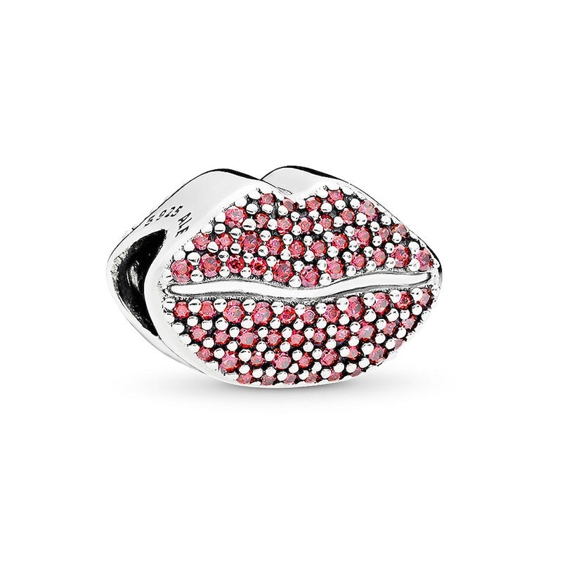 Kiss More Lips Charm