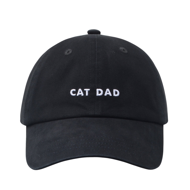 Cat Dad Embroidery Soft Baseball Cap