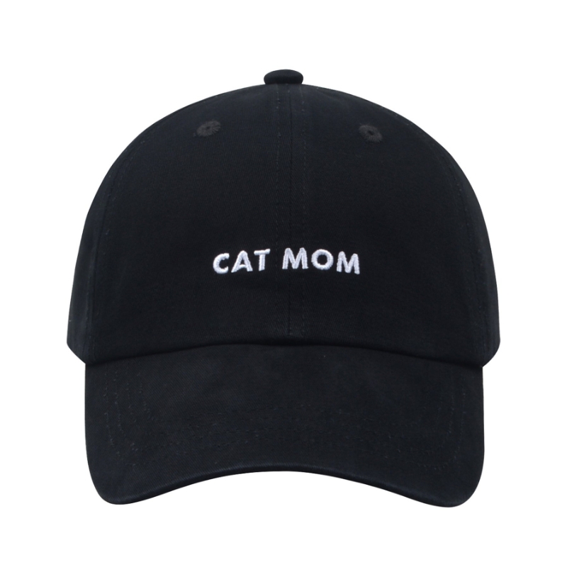 Cat Mom Embroidery Soft Baseball Cap