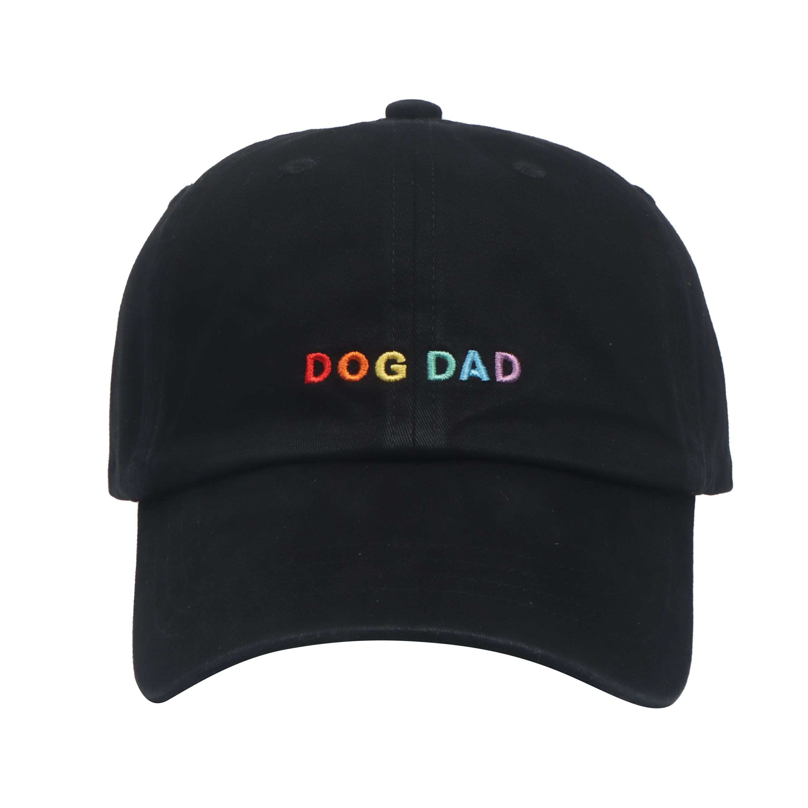 RAINBOW DOG DAD SOFT BASEBALL CAP