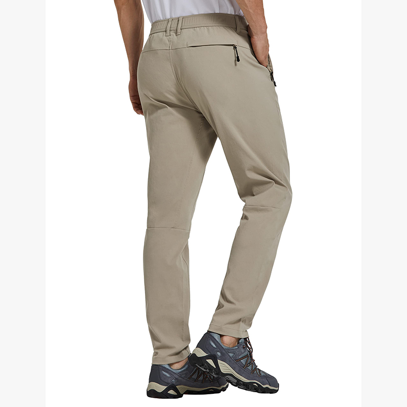 Golf Pants Men Lightweight Dress Casual Tapered Zipper Pockets Stretch Slim Fit Hiking Pants-1986 GOLF