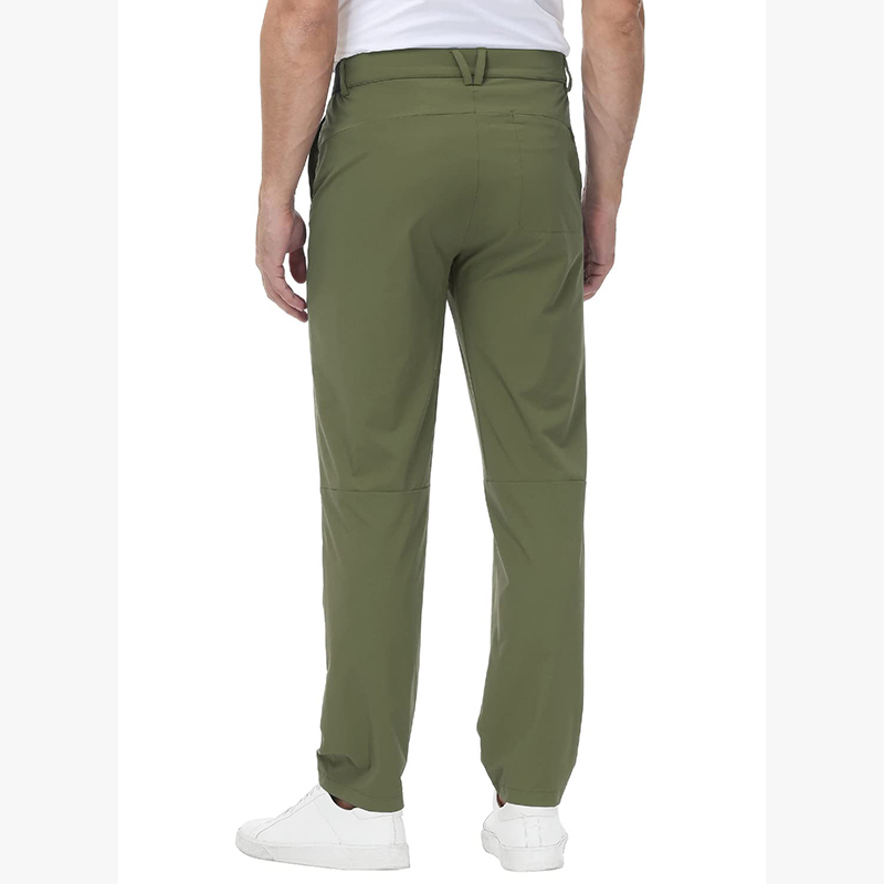 Mens Performance Stretch Golf Pants 3 Pockets Lightweight Quick Dry Casual Work Pant -1986 GOLF