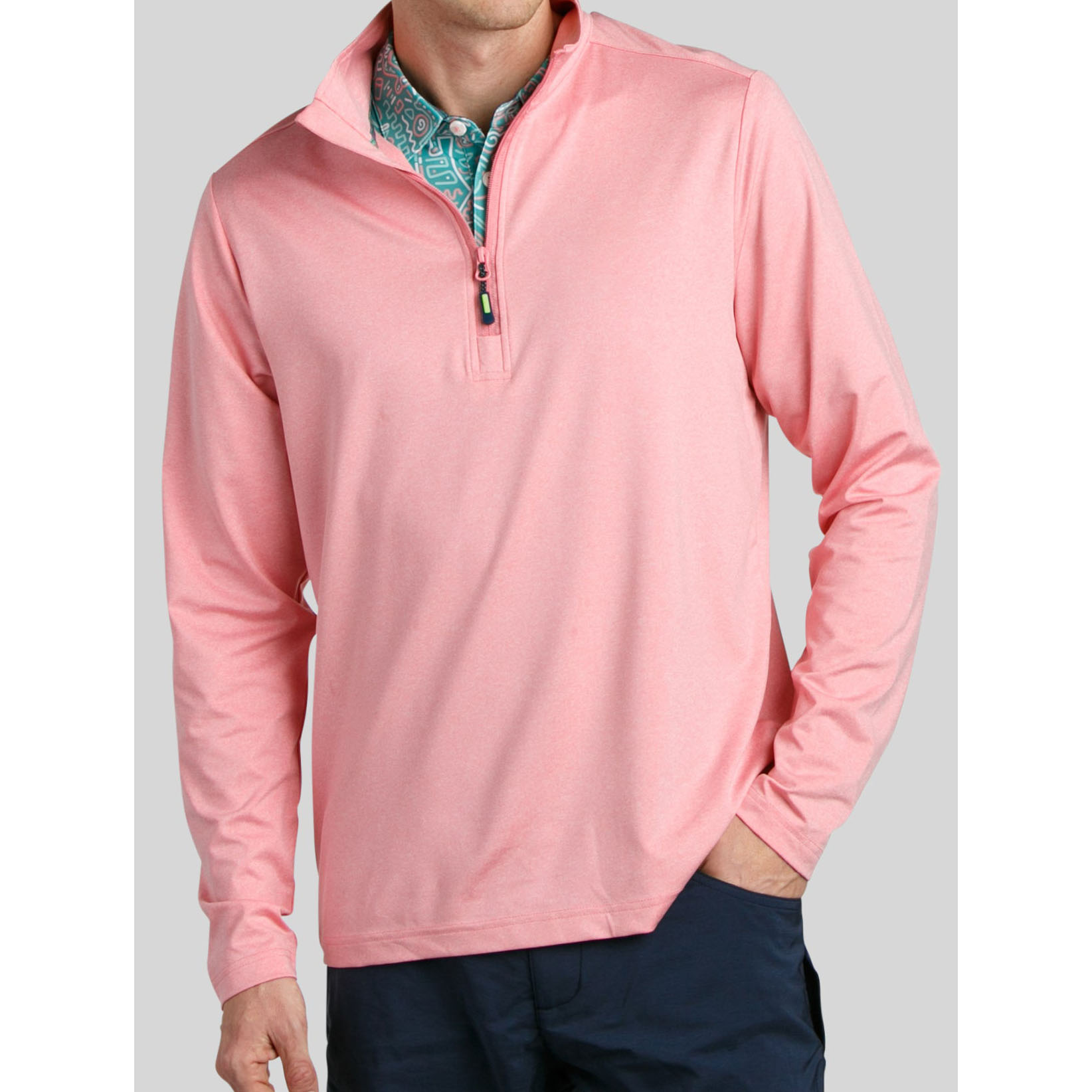 Manufacturer Pullover Men Long Sleeve Shirts Mens Men Half zip Pullover 1/4 Zip Collar Soft Quarter Zip 