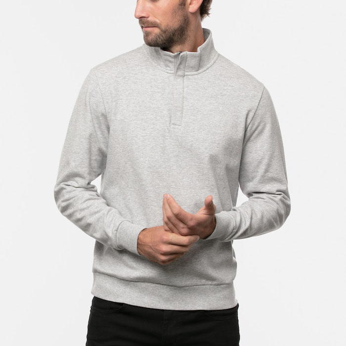 Manufacturer Pullover Men Long Sleeve Shirts Mens Men Half zip Pullover 1/4 Zip Collar Soft Quarter Zip 