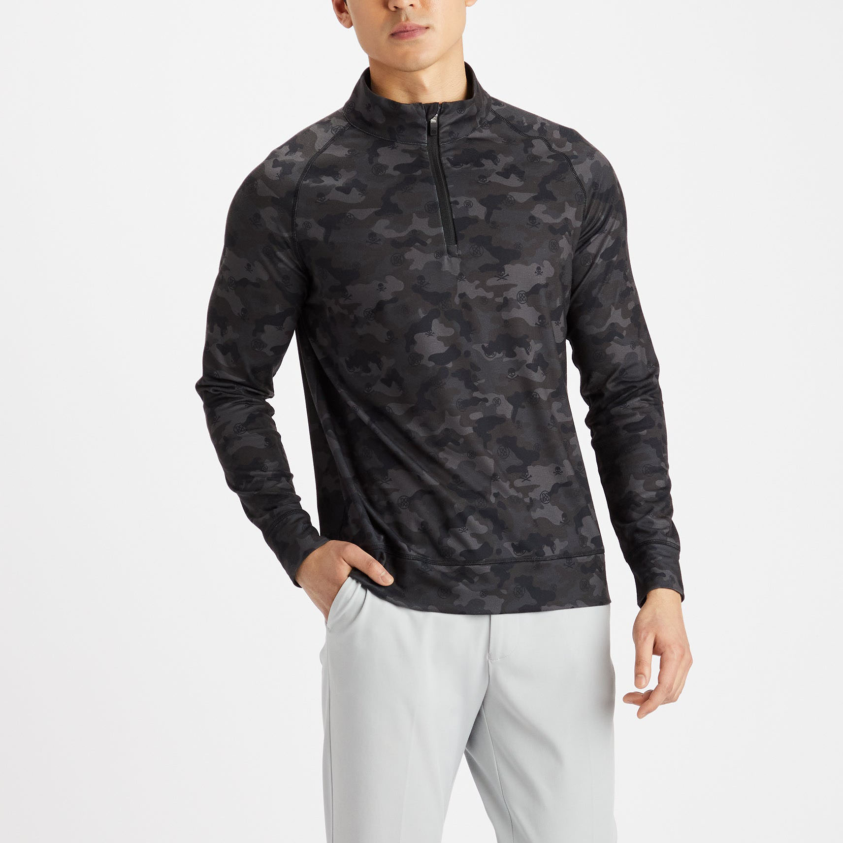 Manufacturer Pullover Men Long Sleeve Shirts Mens Men Half zip Pullover 1/4 Zip Collar Soft Quarter Zip 