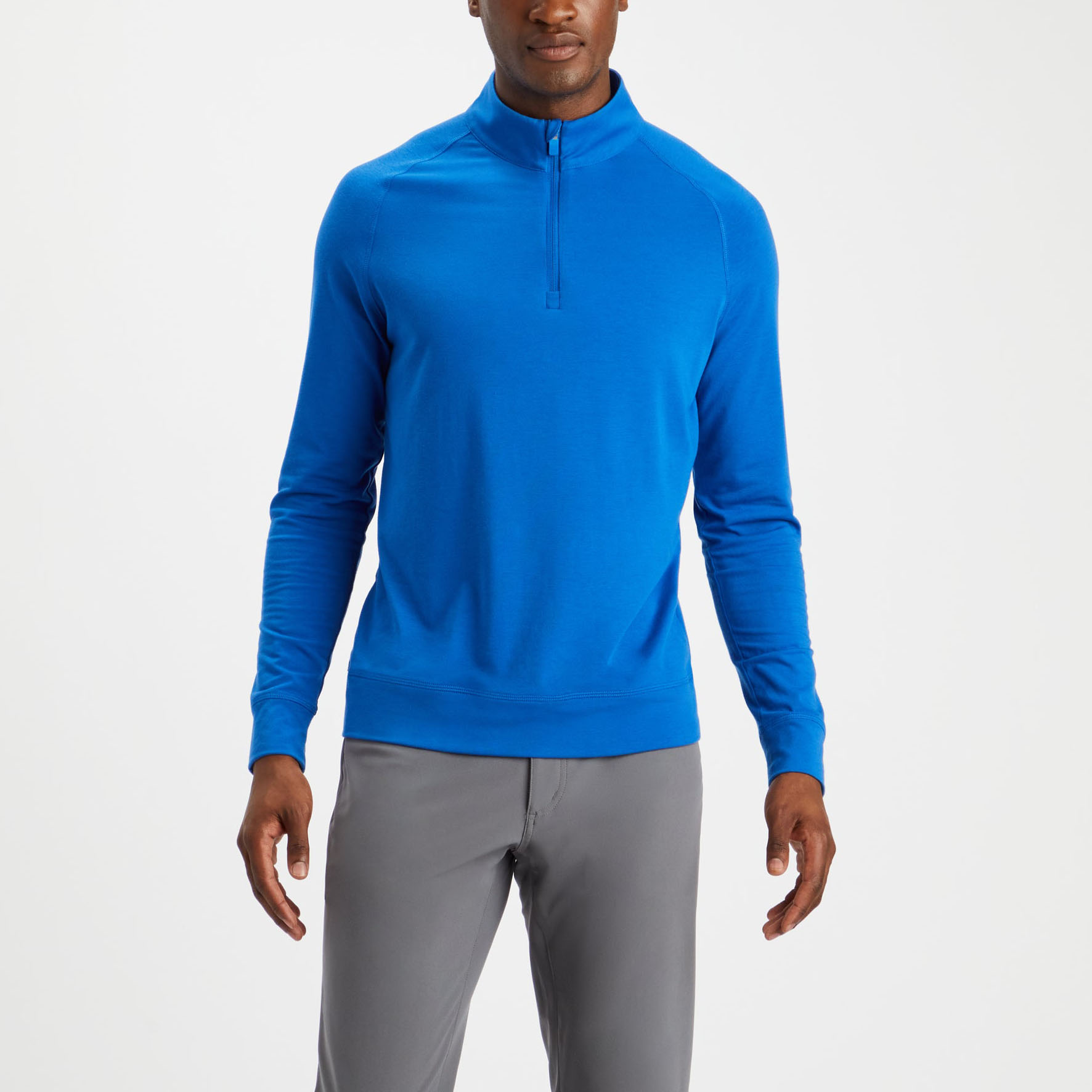 Manufacturer Pullover Men Long Sleeve Shirts Mens Men Half zip Pullover 1/4 Zip Collar Soft Quarter Zip 