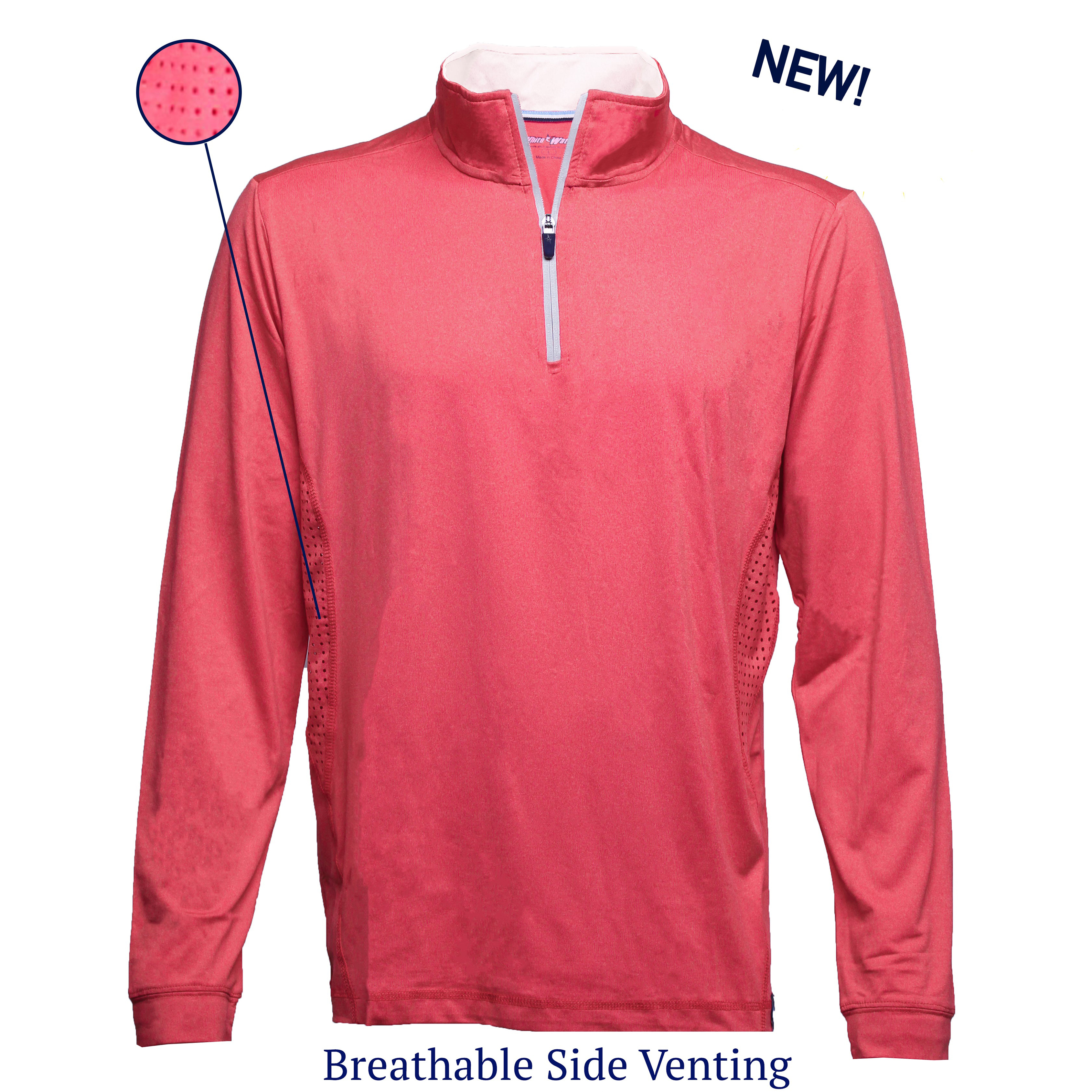 Manufacturer Pullover Men Long Sleeve Shirts Mens Men Half zip Pullover 1/4 Zip Collar Soft Quarter Zip 