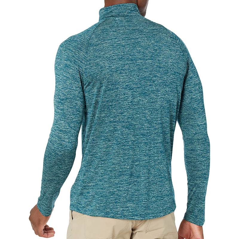 Manufacturer Pullover Men Long Sleeve Shirts Mens Fleece Pullover Lightweight Zip Collar Soft Quarter Zip -1986 GOLF