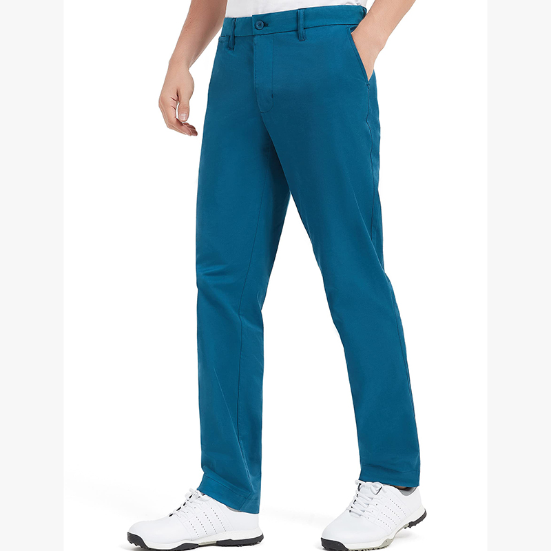 Men Waistband Stretch Breathable Relaxed Fit Pockets Golf Pants -1986 GOLF