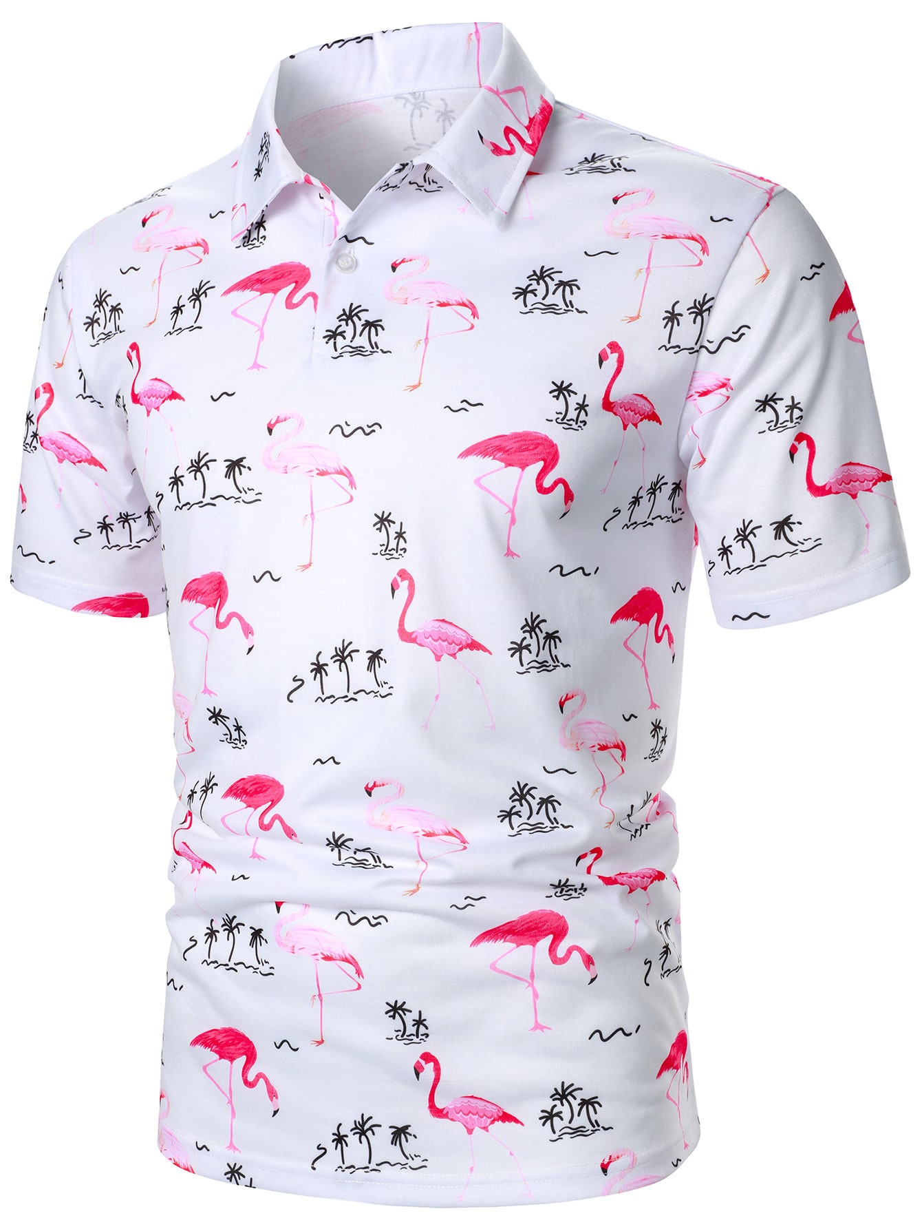 Custom Digital Print Patterned Sublimation Customize Logo Golf Shirt M