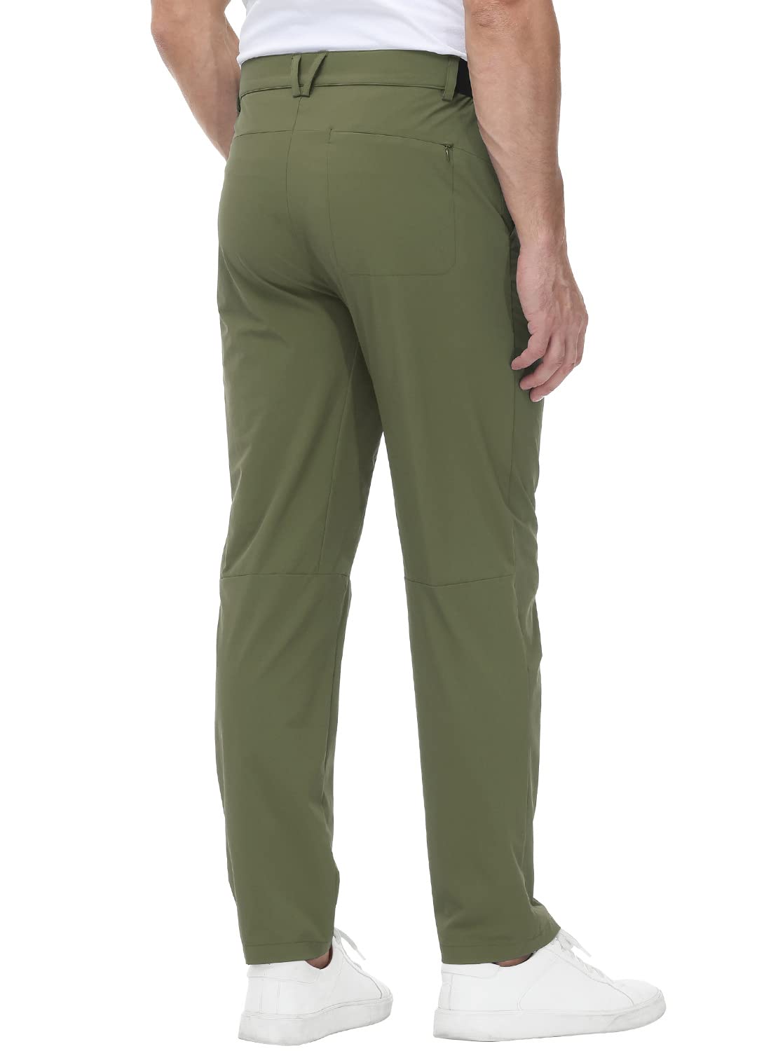 Golf Pants Men Lightweight Dress Casual Tapered Zipper Pockets Stretch Slim Fit Hiking Pants-1986 GOLF