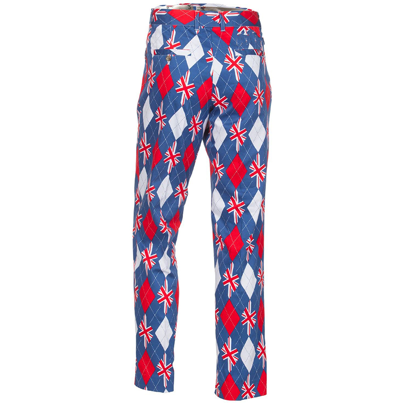 Men'S Flat Front 5-Pocket Active Waistband Stretch Golf Pant -1986 GOLF