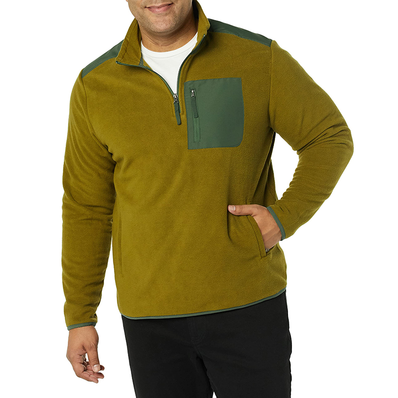 Men Sweaters 1/4 Zip Up Casual Striped Pullover Fall Winter Sweatshirts Zip Collar Quarter Zip-1986 GOLF