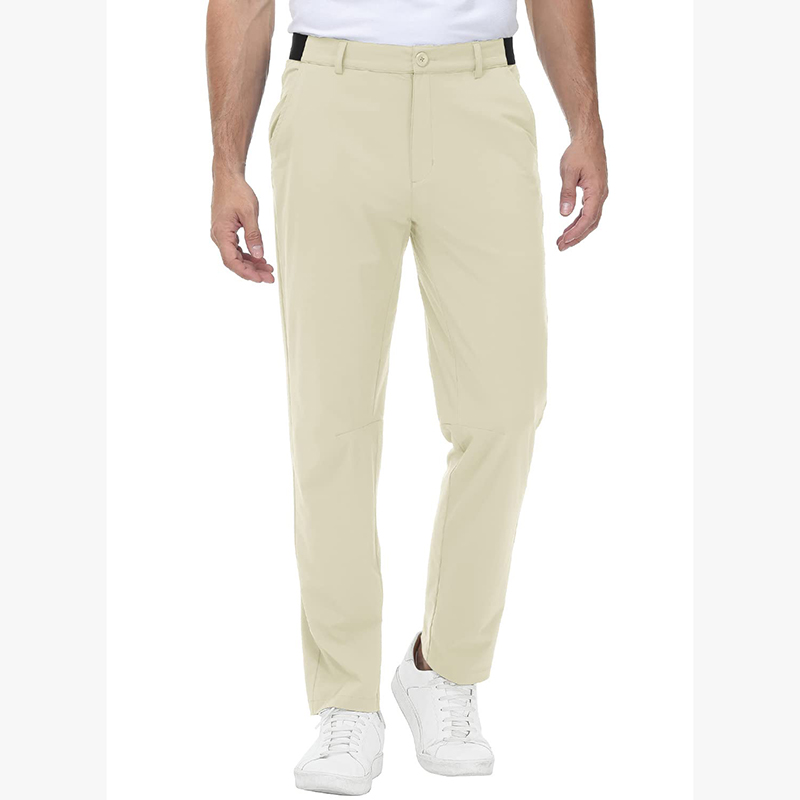 Mens Performance Stretch Golf Pants 3 Pockets Lightweight Quick Dry Casual Work Pant -1986 GOLF