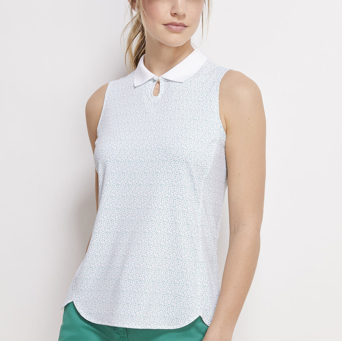 Wholesale  Manufacturer Performance Women Sleeveless Polo Shirt