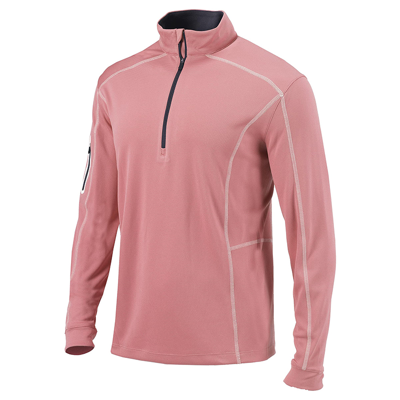 Casual Unisex Sports Wear Custom Logo Bonded Zip Collar Turtleneck Embroidered Quarter Zip-1986 GOLF