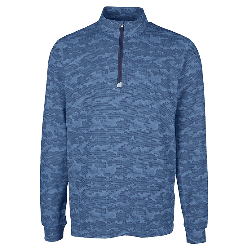 Oem Mens High Quality Mesh Cotton Blend Pullover Zip Collar 1/4 Zip Pullover -1986 GOLF