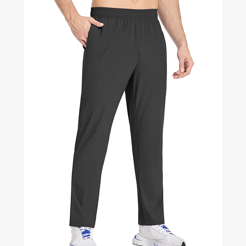 Men'S Running Pants Elastic Waist Zipper Pockets Lightweight Jogging Stretch Golf  Workout Pants-1986 GOLF