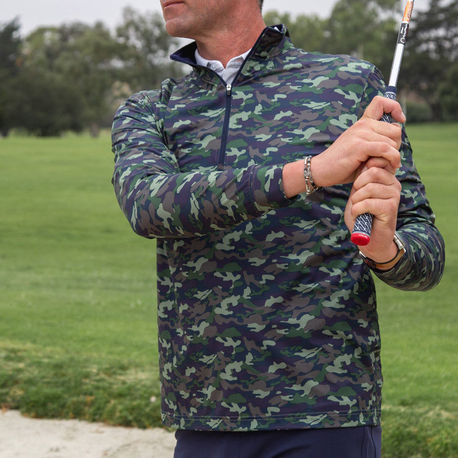 Manufacturer Pullover Men Long Sleeve Shirts Mens Fleece Pullover Lightweight Zip Collar Soft Quarter Zip 