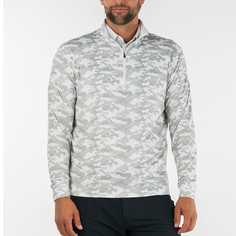 Manufacturer Pullover Men Long Sleeve Shirts Mens Fleece Pullover Lightweight Zip Collar Soft Quarter Zip 