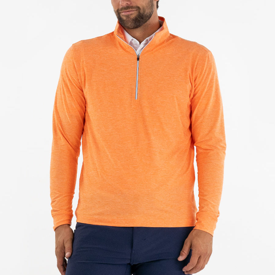 Manufacturer Pullover Men Long Sleeve Shirts Mens Fleece Pullover Lightweight Zip Collar Soft Quarter Zip 