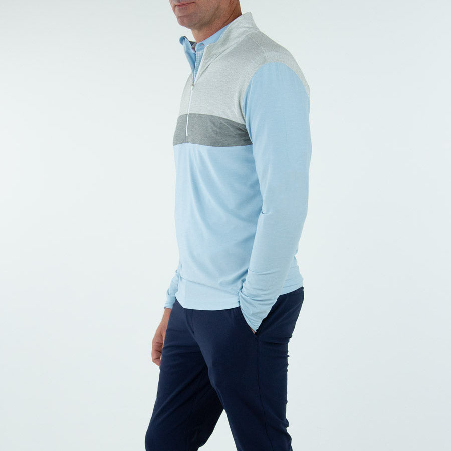 Manufacturer Pullover Men Long Sleeve Shirts Mens Men Half zip Pullover 1/4 Zip Collar Soft Quarter Zip 