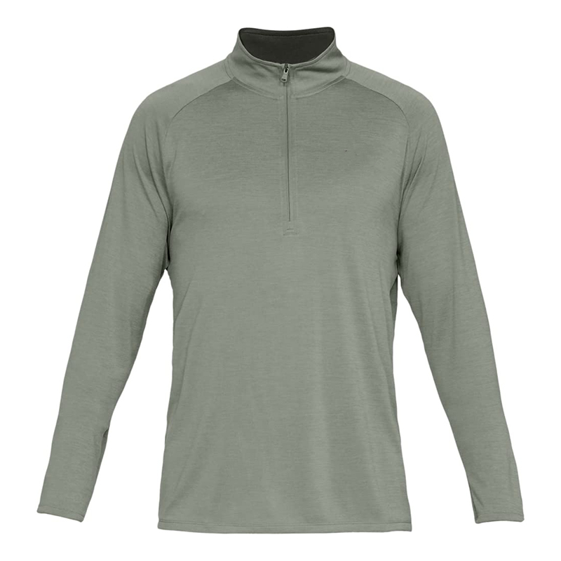 Mens Quick Dry Active Sports Shirt Tech Athletic Pullover Zip Collar Pattern Quarter Zip -1986 GOLF