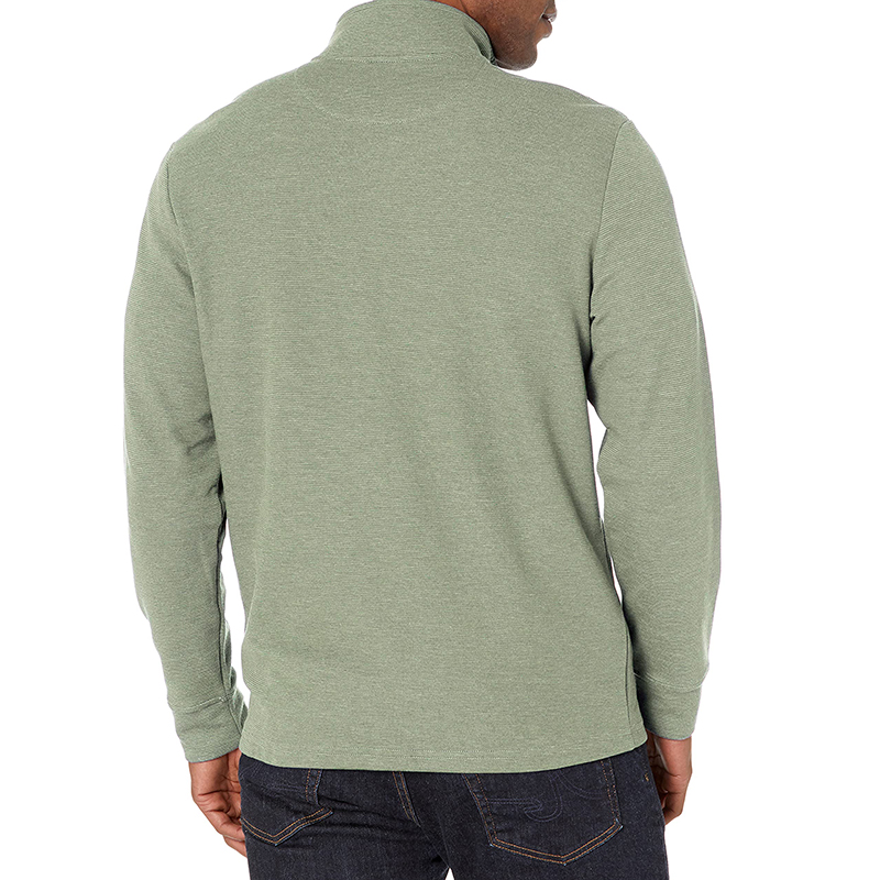 Men'S Sweaters Performance Fabric Custom Logo Pocket Patchwork Shirt Zip Collar Half Zip Pullover-1986 GOLF