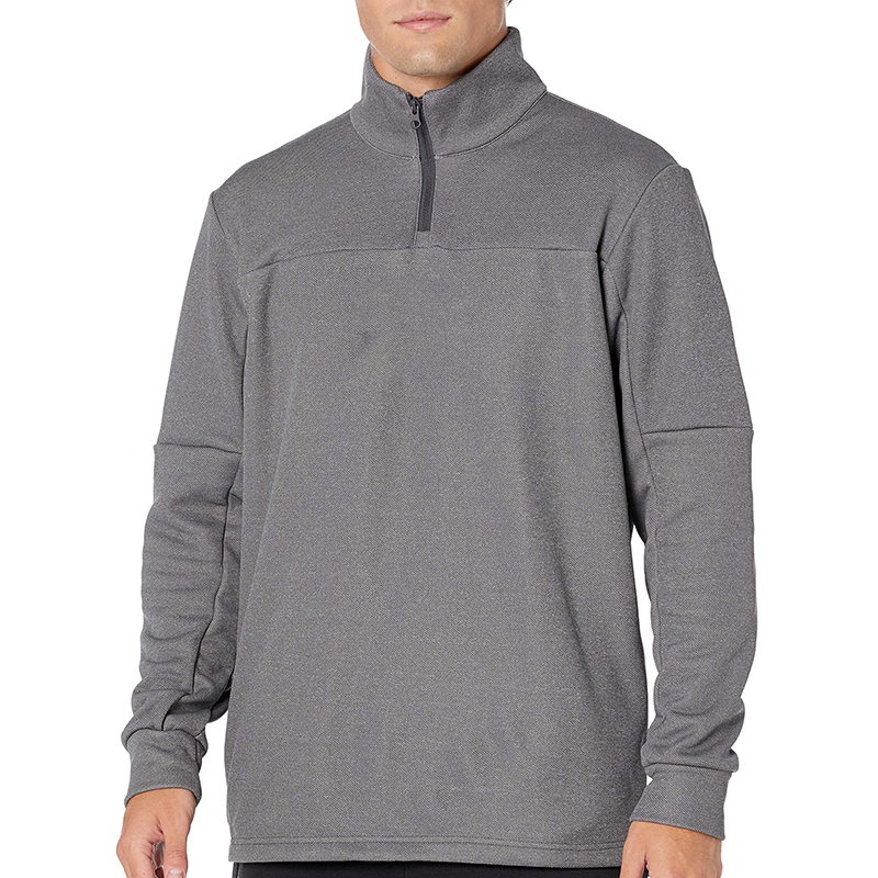 Manufacture High Quality Custom Logo Patchwork Blank Color Zip Collar Fleece Breathable Mesh Fabric Quarter Zip-1986 GOLF
