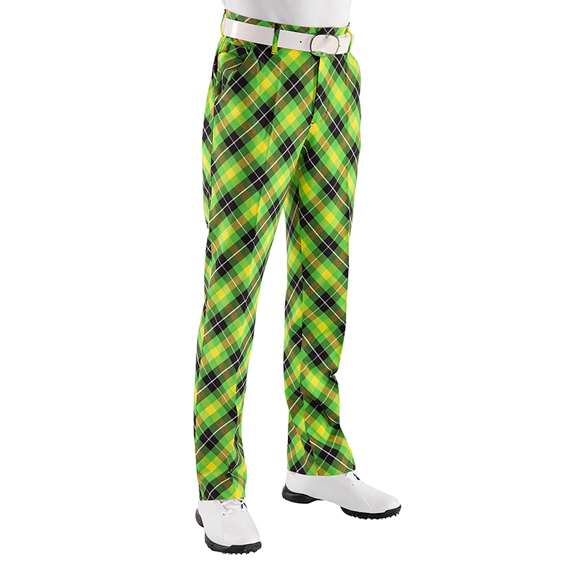 Men'S Flat Front 5-Pocket Active Waistband Stretch Golf Pant -1986 GOLF