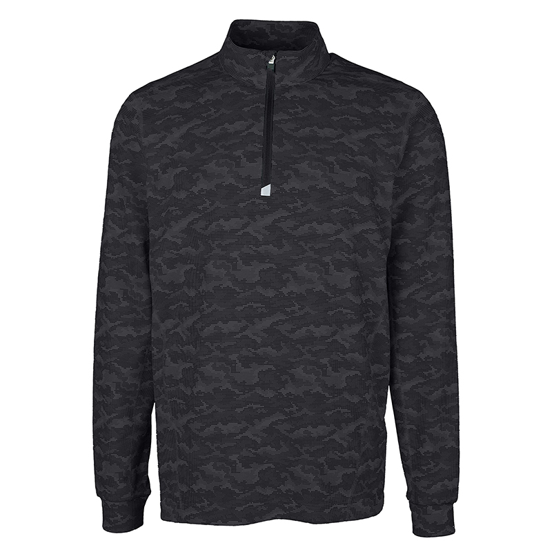 Oem Mens High Quality Mesh Cotton Blend Pullover Zip Collar 1/4 Zip Pullover -1986 GOLF