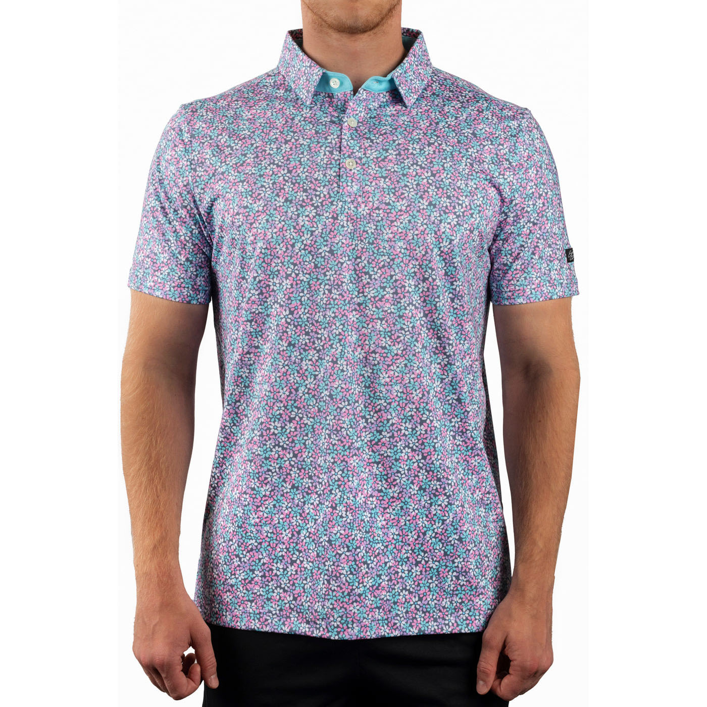 Custom Digital Print Patterned Sublimation Customize Logo Golf Shirt Men's Short Sleeve Sports Polo Shirt
