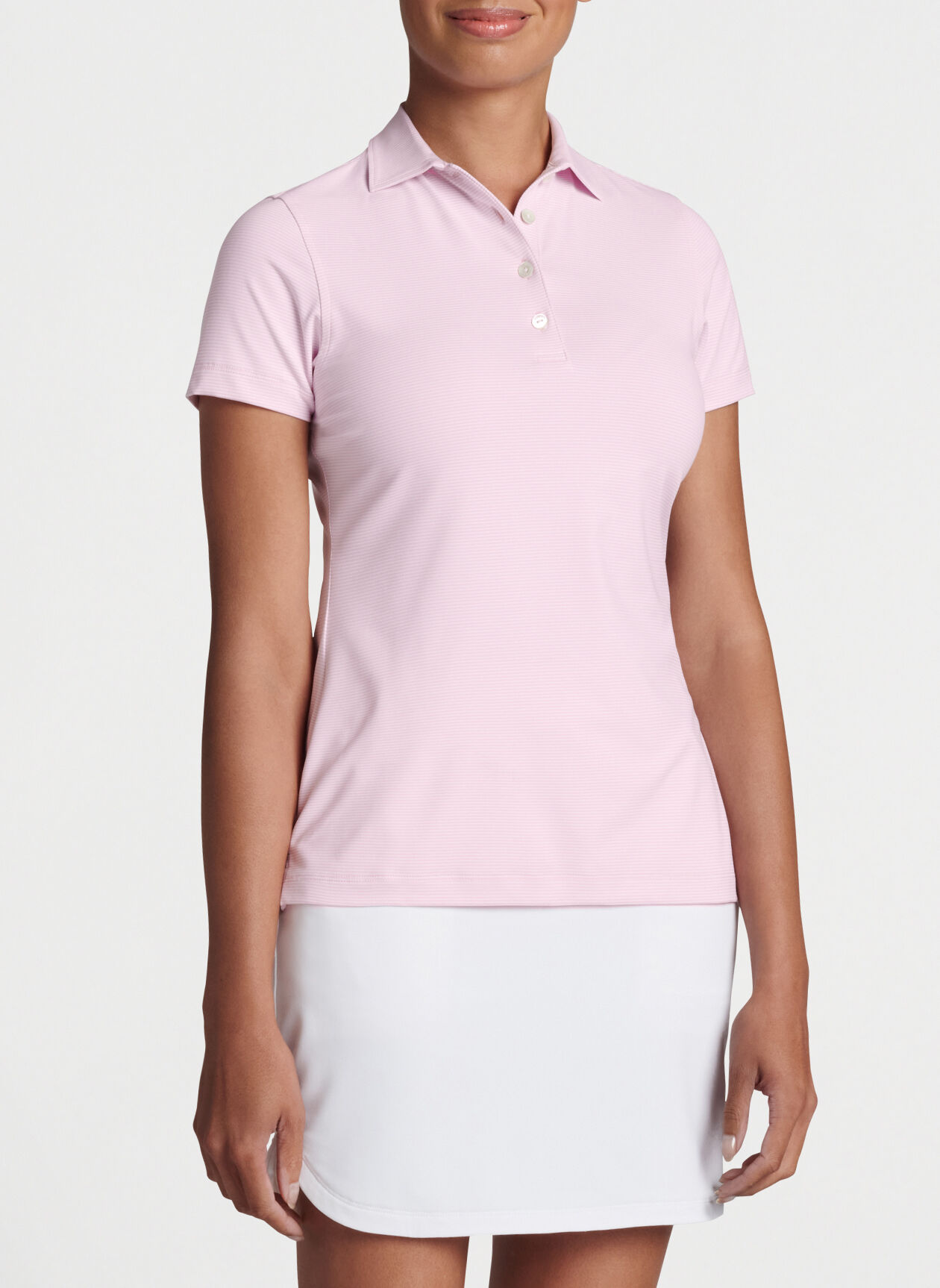 Custom Logo Custom Color Polyester Spandex Women Polo Shirt
