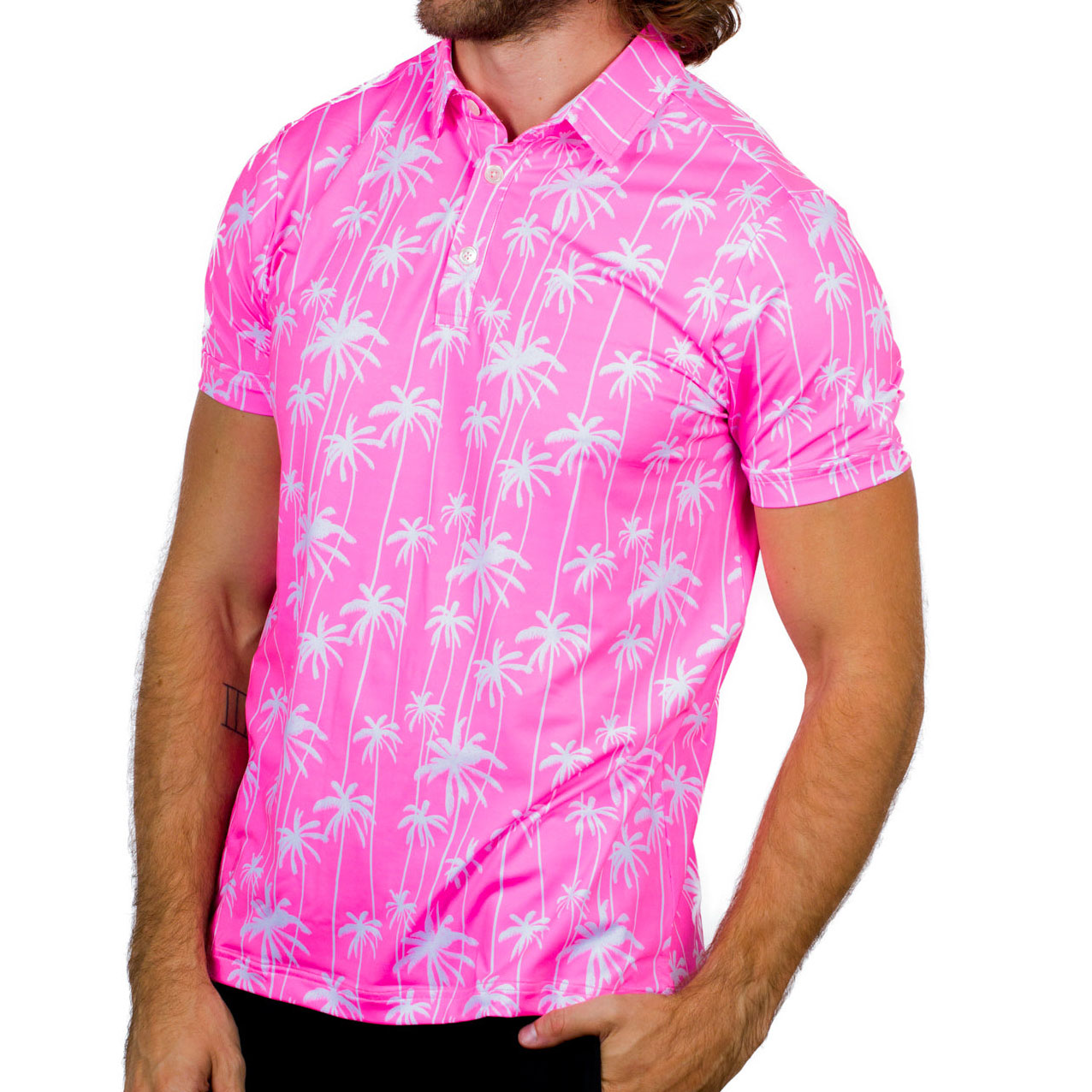 Custom Digital Print Patterned Sublimation Customize Logo Golf Shirt Men's Short Sleeve Sports Polo Shirt