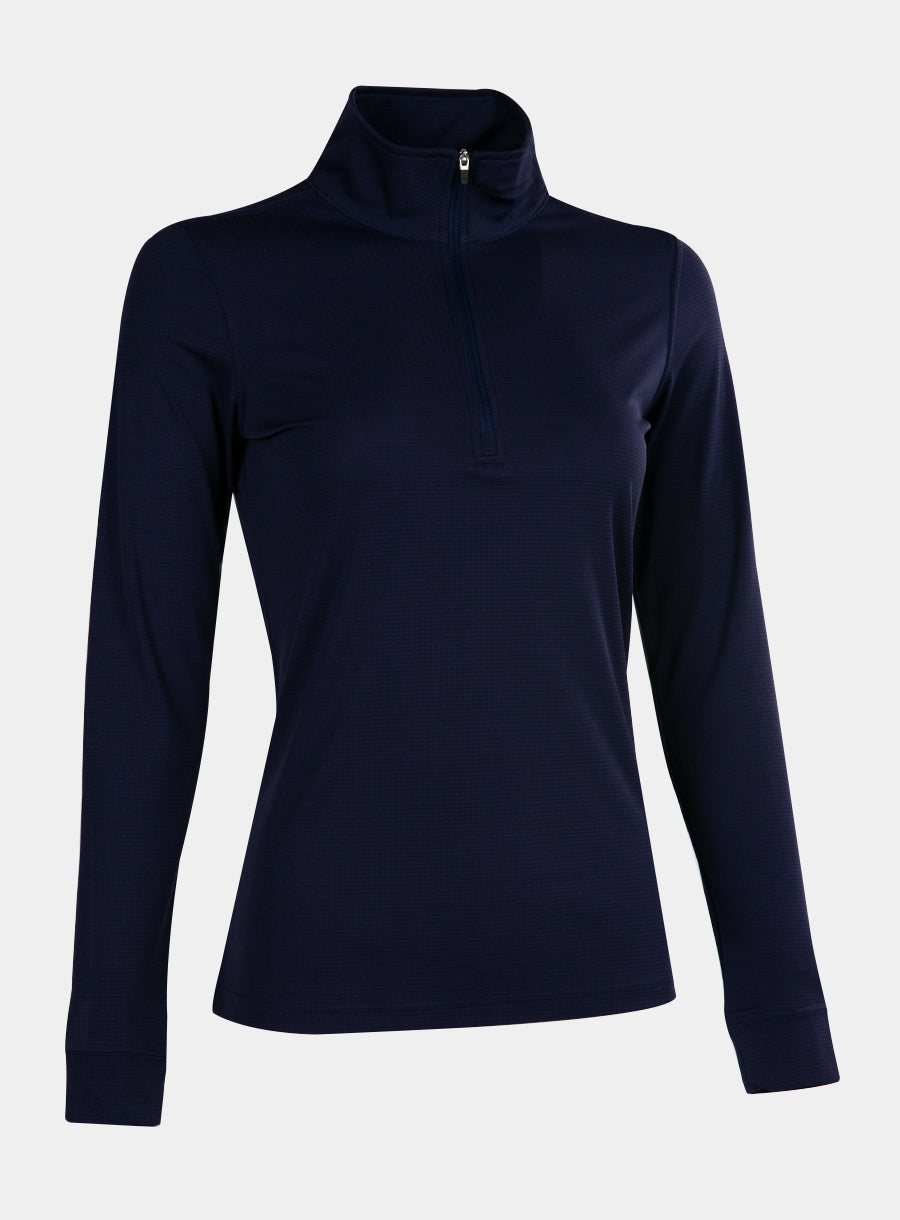 Polyester Spandex Sublimation Customization Women Quarter Zip