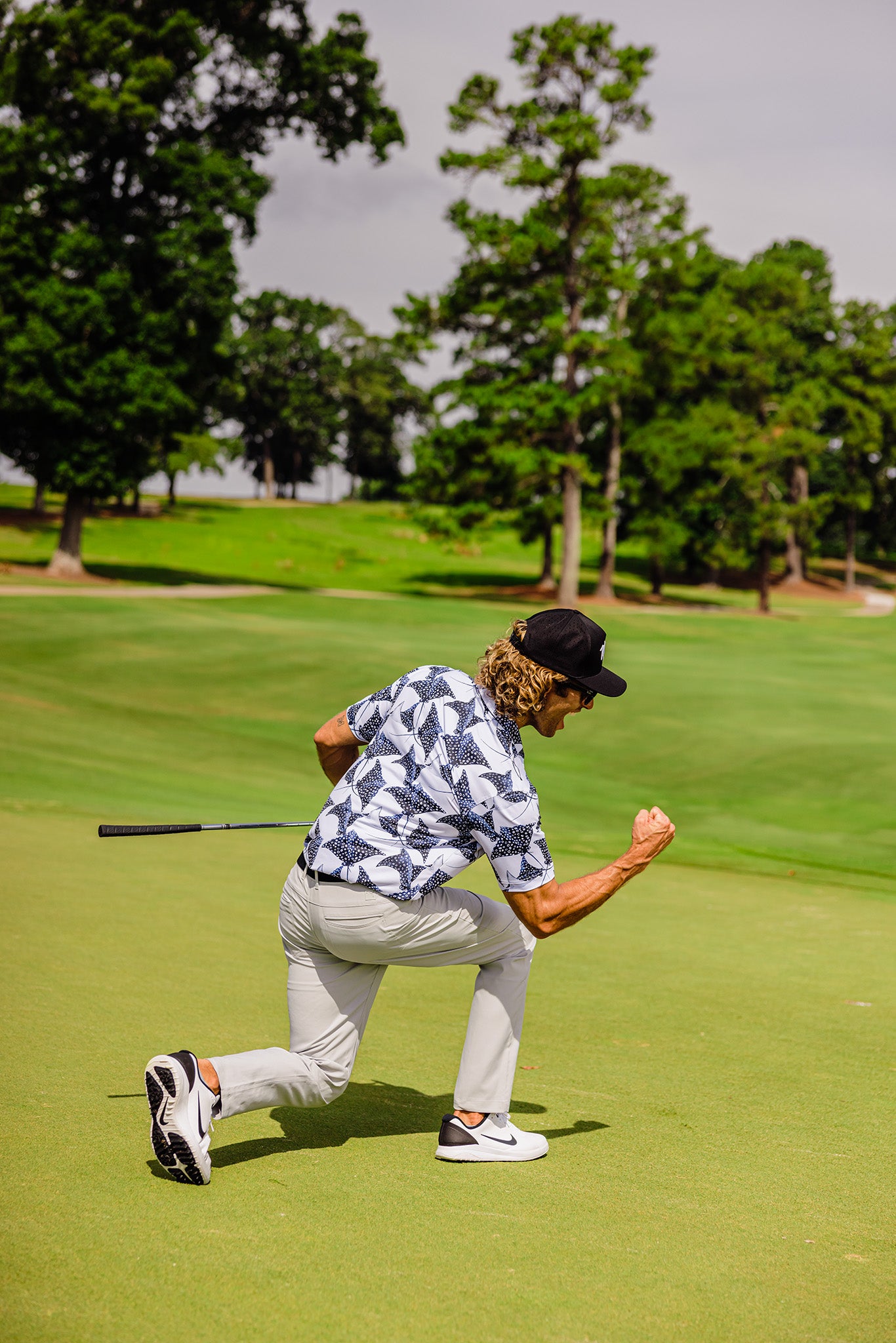 Custom Digital Print Patterned Sublimation Customize Logo Golf Shirt Men's Short Sleeve Sports Polo Shirt